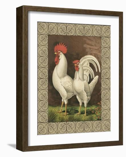 Roosters VI-Cassel-Framed Art Print