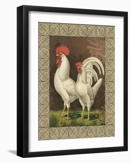 Roosters VI-Cassel-Framed Art Print