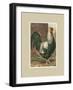 Roosters with Mat IV-Cassel-Framed Art Print