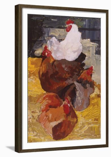 Roosting Hens-Anuk Naumann-Framed Giclee Print