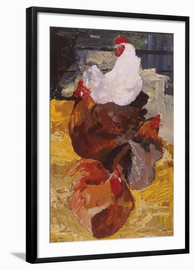 Roosting Hens-Anuk Naumann-Framed Giclee Print