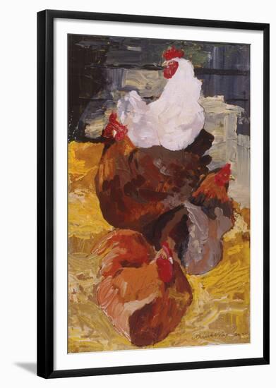 Roosting Hens-Anuk Naumann-Framed Giclee Print