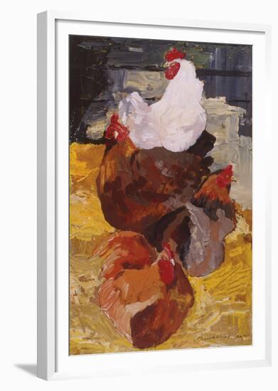 Roosting Hens-Anuk Naumann-Framed Giclee Print