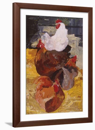 Roosting Hens-Anuk Naumann-Framed Giclee Print