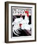 "Roosting Rooster and Hens," Country Gentleman Cover, December 8, 1923-Paul Bransom-Framed Giclee Print