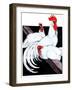 "Roosting Rooster and Hens,"December 8, 1923-Paul Bransom-Framed Giclee Print