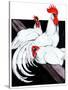 Roosting Rooster & Hens-Paul Bransom-Stretched Canvas