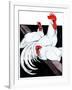 Roosting Rooster & Hens-Paul Bransom-Framed Giclee Print