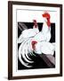 Roosting Rooster & Hens-Paul Bransom-Framed Giclee Print