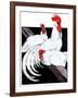 Roosting Rooster & Hens-Paul Bransom-Framed Giclee Print
