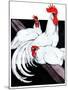 Roosting Rooster & Hens-Paul Bransom-Mounted Giclee Print