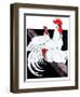 Roosting Rooster & Hens-Paul Bransom-Framed Giclee Print