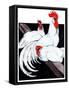 Roosting Rooster & Hens-Paul Bransom-Framed Stretched Canvas