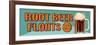 Root Beer Floats 25 Cents Oblong-Retroplanet-Framed Giclee Print