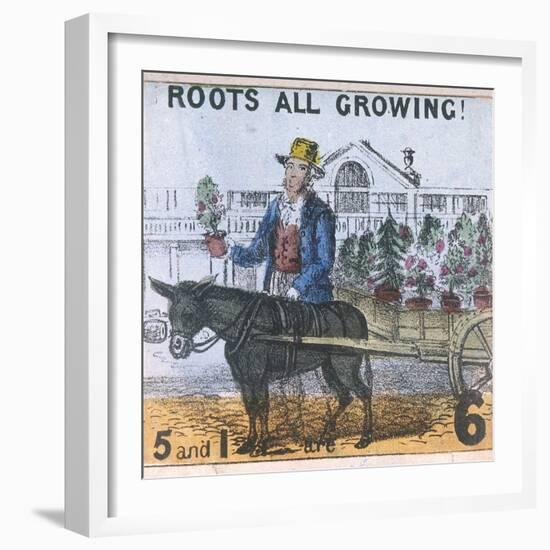 Roots All Growing!, Cries of London, C1840-TH Jones-Framed Giclee Print