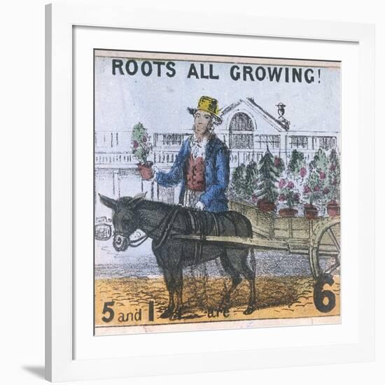 Roots All Growing!, Cries of London, C1840-TH Jones-Framed Giclee Print