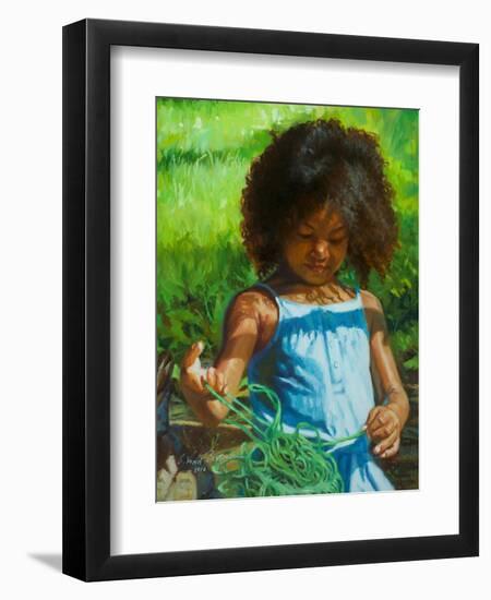 Rope #3, 2016, (oil on linen)-Colin Bootman-Framed Premium Giclee Print