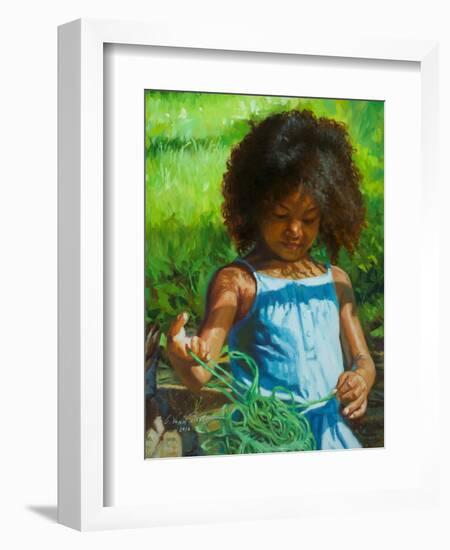 Rope #3, 2016, (oil on linen)-Colin Bootman-Framed Premium Giclee Print