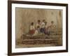 Rope Braiders (W/C on Paper)-Antoine Auguste Ernest Herbert or Hebert-Framed Giclee Print