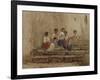 Rope Braiders (W/C on Paper)-Antoine Auguste Ernest Herbert or Hebert-Framed Giclee Print