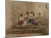 Rope Braiders (W/C on Paper)-Antoine Auguste Ernest Herbert or Hebert-Mounted Giclee Print