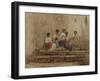 Rope Braiders (W/C on Paper)-Antoine Auguste Ernest Herbert or Hebert-Framed Giclee Print