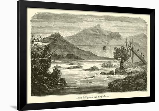 Rope Bridge on the Magdalena-null-Framed Giclee Print