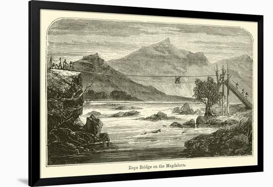 Rope Bridge on the Magdalena-null-Framed Giclee Print