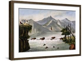 Rope Bridge over Rio De La Plata, Colombia by Paul Legrand-null-Framed Giclee Print