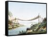 Rope Bridge over the Chambo River at Penipe, Ecuador-Alexander Von Humboldt-Framed Stretched Canvas