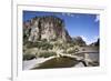 Rope Bridge, Quatro Canyones and the Apurimac River, in the Andes, Peru, South America-Peter Groenendijk-Framed Photographic Print