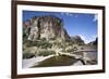 Rope Bridge, Quatro Canyones and the Apurimac River, in the Andes, Peru, South America-Peter Groenendijk-Framed Photographic Print