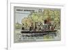 Rope Ferry across the River Seine, France, 16th Century-null-Framed Giclee Print