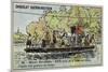 Rope Ferry across the River Seine, France, 16th Century-null-Mounted Giclee Print