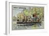 Rope Ferry across the River Seine, France, 16th Century-null-Framed Giclee Print