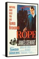 ROPE, poster art, James Stewart, 1948-null-Framed Stretched Canvas