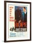 ROPE, poster art, James Stewart, 1948-null-Framed Art Print