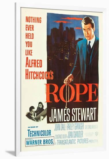 ROPE, poster art, James Stewart, 1948-null-Framed Art Print