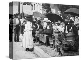 Rope Tobacco Sellers, Jamaica, C1905-Adolphe & Son Duperly-Stretched Canvas