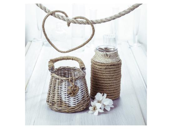 'Rope Wrapped Jar & Wicker Pot' Print | AllPosters.com
