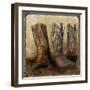 Roped in Boots-Art Licensing Studio-Framed Giclee Print