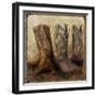 Roped in Boots-Art Licensing Studio-Framed Giclee Print