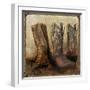 Roped in Boots-Art Licensing Studio-Framed Giclee Print