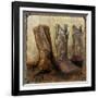 Roped in Boots-Art Licensing Studio-Framed Giclee Print