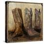 Roped in Boots-Art Licensing Studio-Stretched Canvas