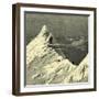 Roped Together on a Snow Slope Switzerland-null-Framed Giclee Print