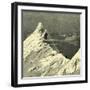 Roped Together on a Snow Slope Switzerland-null-Framed Giclee Print