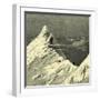 Roped Together on a Snow Slope Switzerland-null-Framed Giclee Print