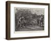 Ropemaking in Bavaria, a Scene in Landsberg-Clement Flower-Framed Giclee Print