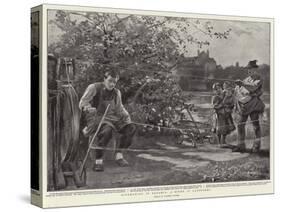 Ropemaking in Bavaria, a Scene in Landsberg-Clement Flower-Stretched Canvas